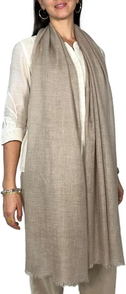 100% Cashmere Scarf Women, Cashmere Wrap, Cashmere Shawl Large Size Lightweight 80x31 inches, Cashmere Scarf Men