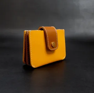 Accordion Card Wallet [ACW-1] - Yellow/Brown