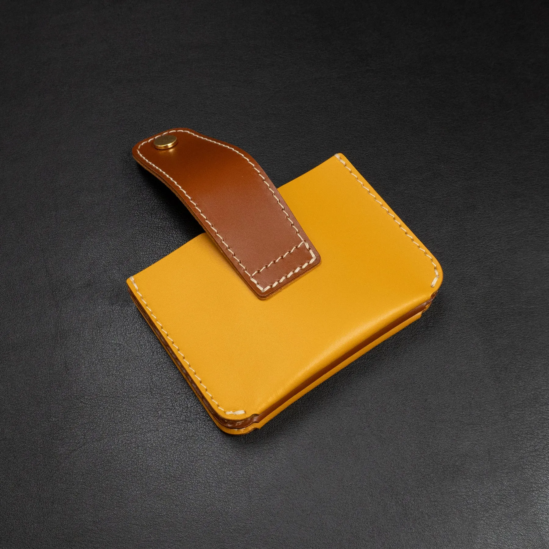 Accordion Card Wallet [ACW-1] - Yellow/Brown