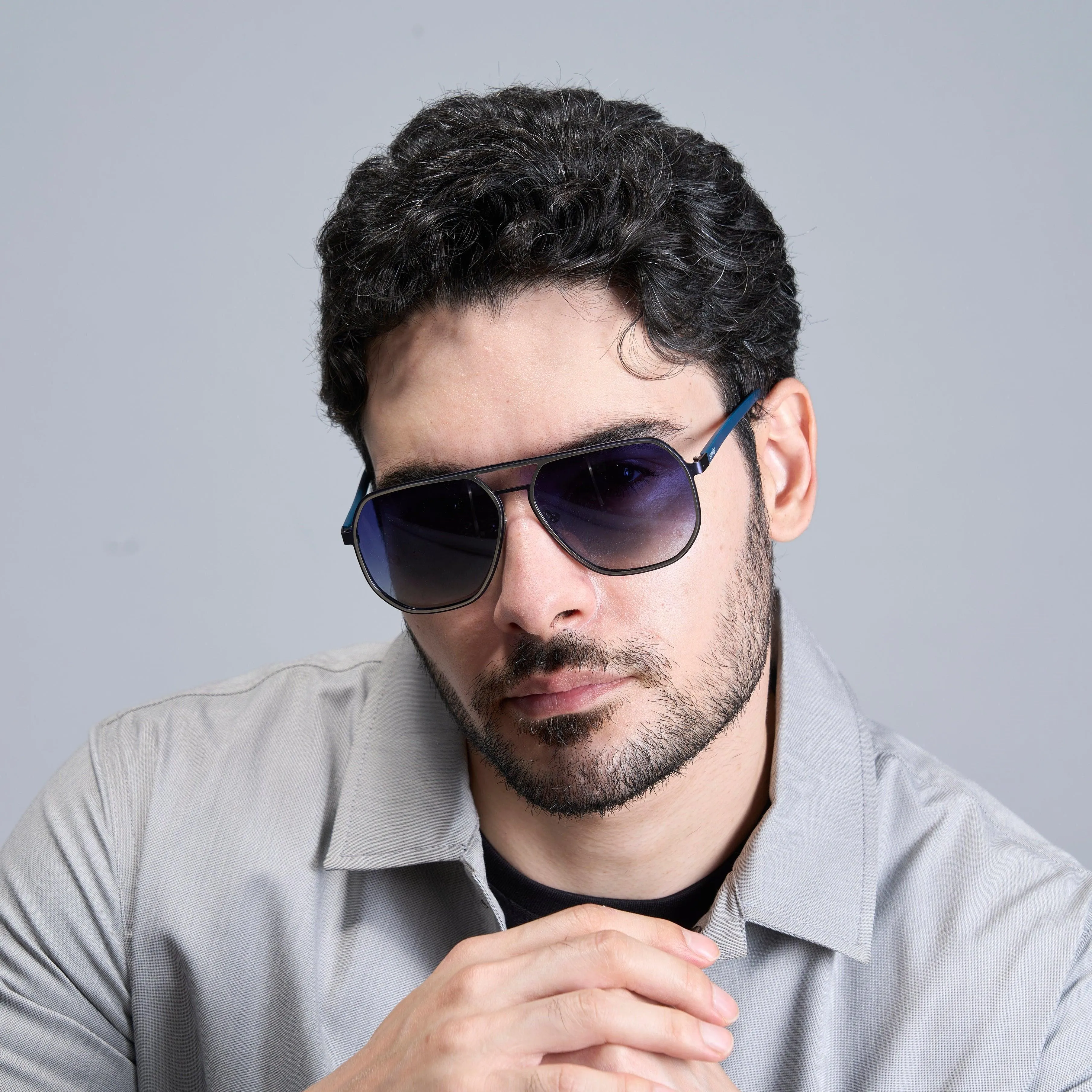 Aviateur Bleu | Polarized Sunglasses - SPX3375