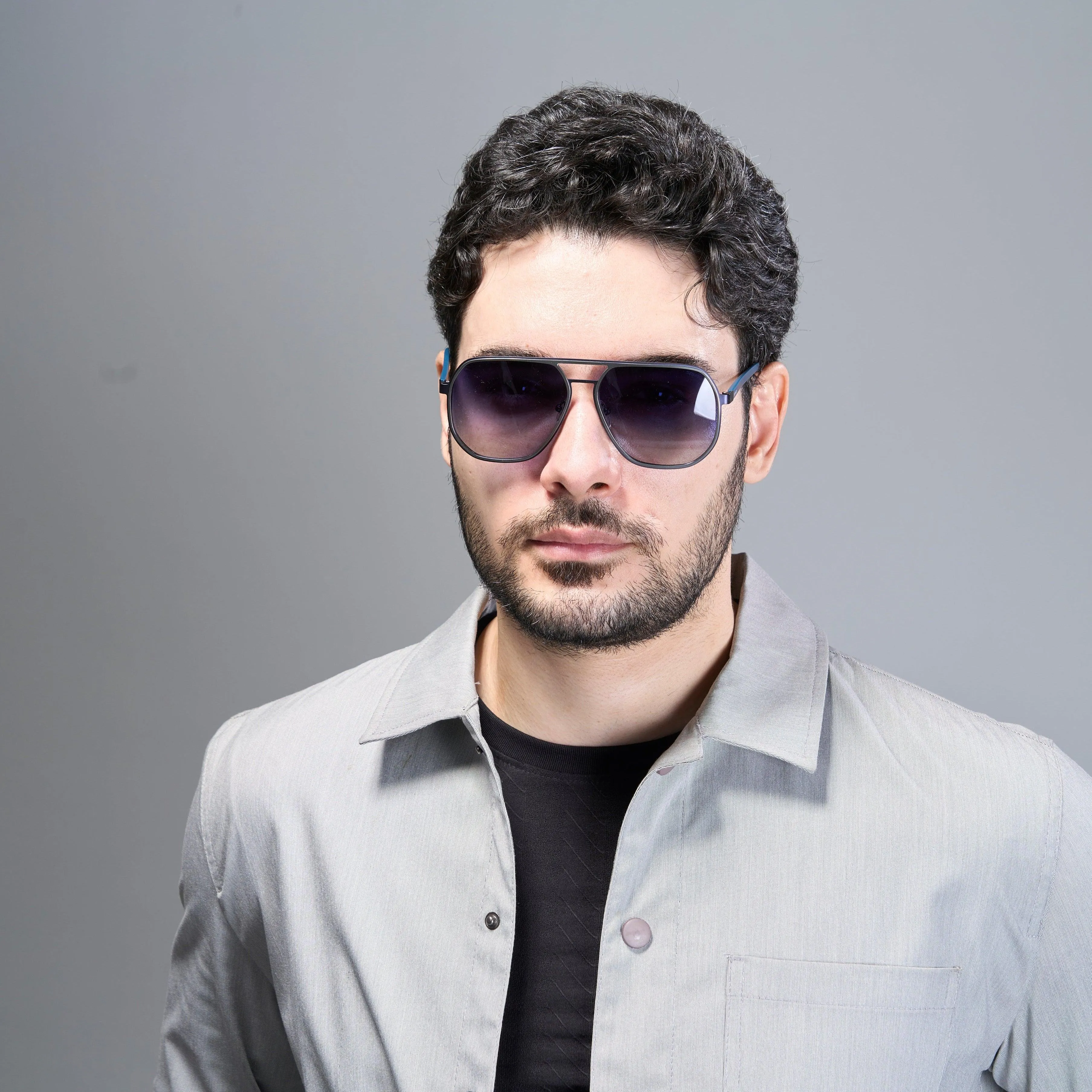 Aviateur Bleu | Polarized Sunglasses - SPX3375