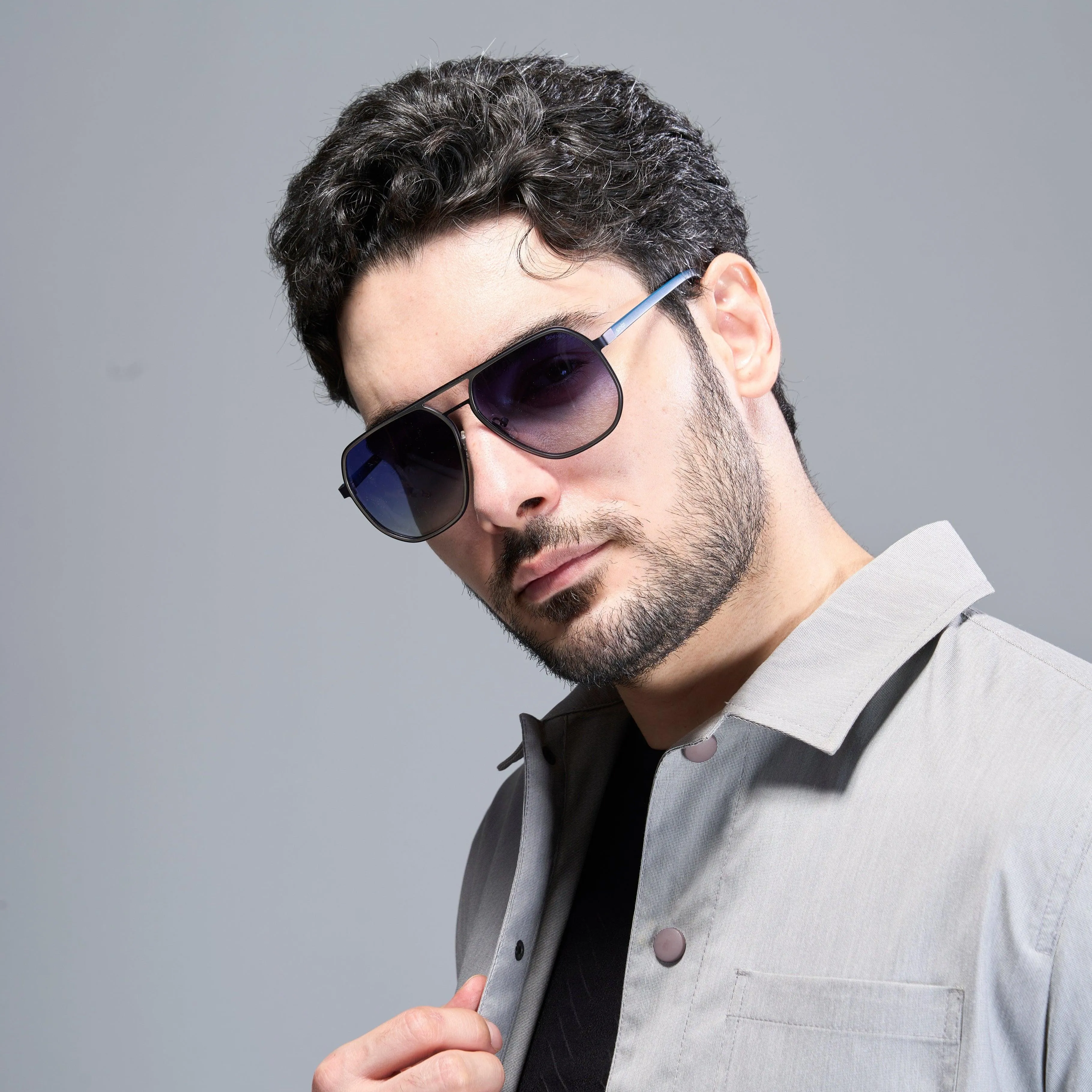 Aviateur Bleu | Polarized Sunglasses - SPX3375