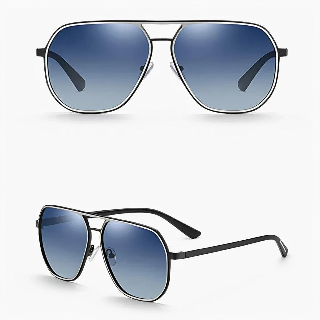 Aviateur Bleu | Polarized Sunglasses - SPX3375