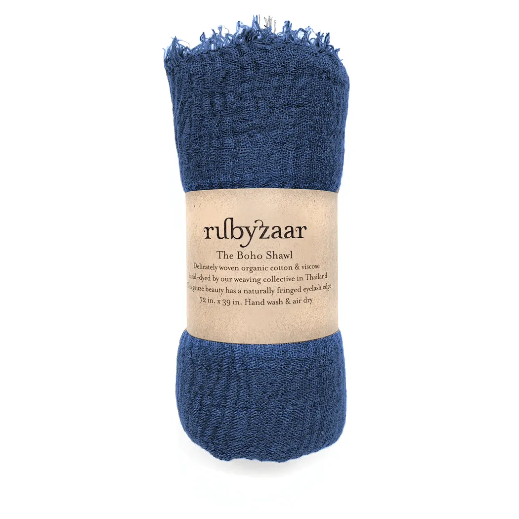 Boho Shawl Cobalt