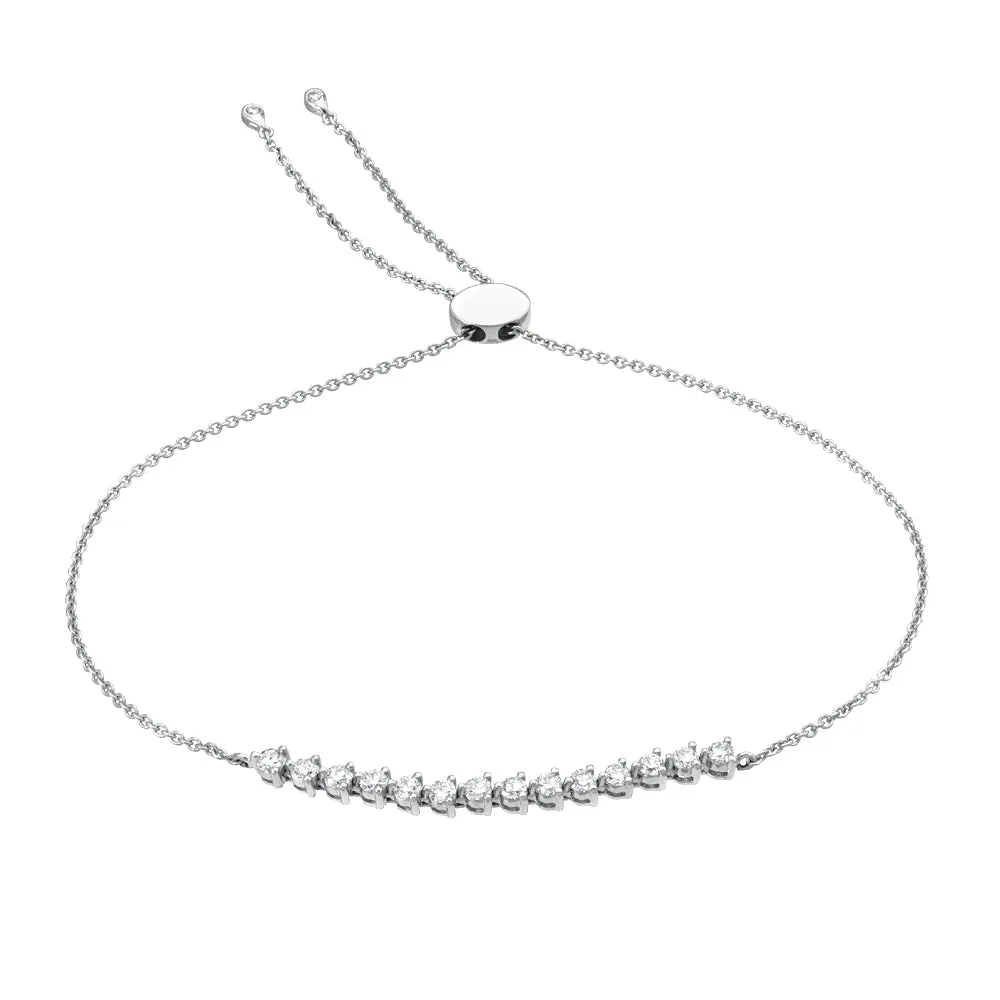 Bolo Bracelet with Diamonds