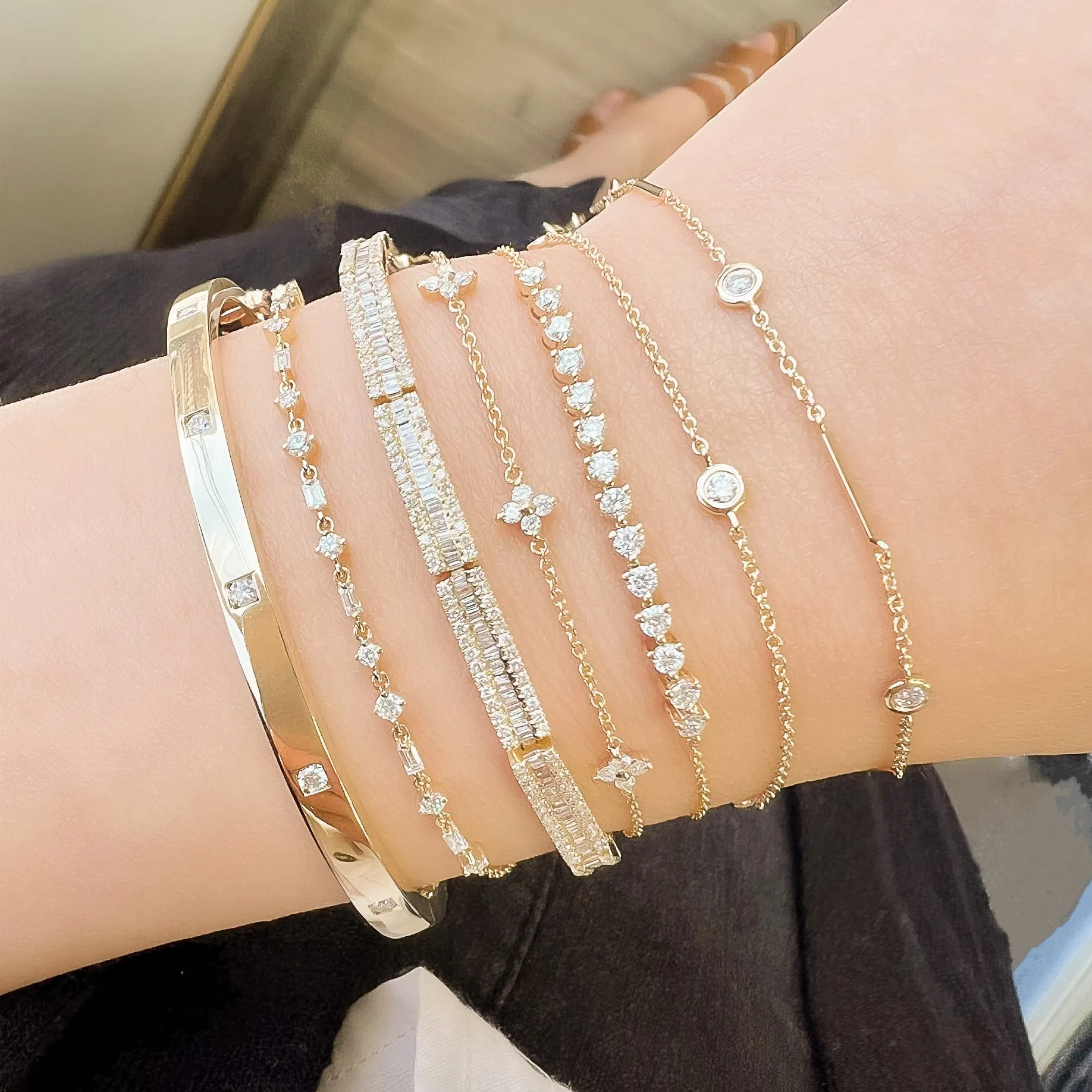 Bolo Bracelet with Diamonds