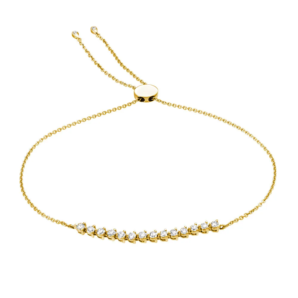 Bolo Bracelet with Diamonds