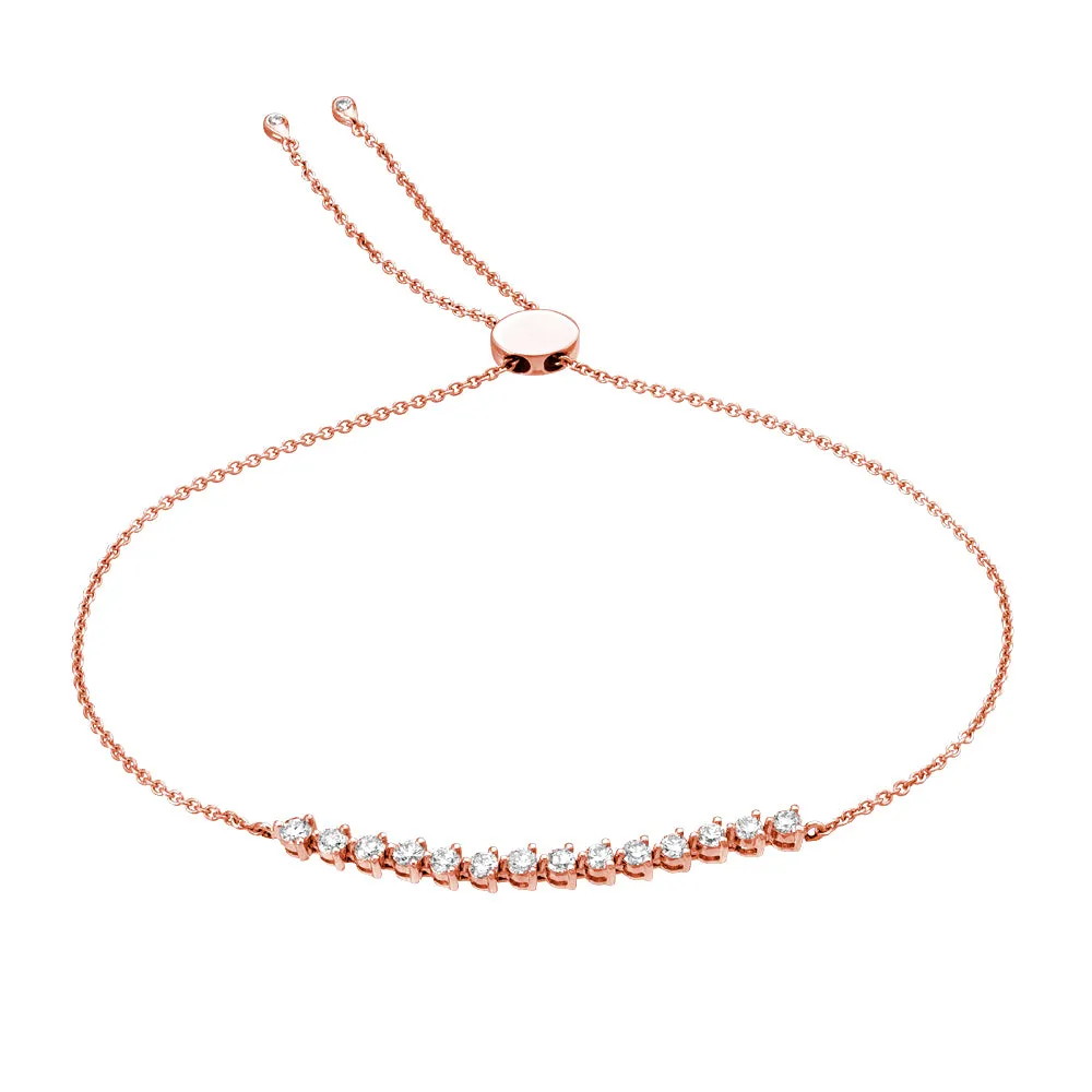 Bolo Bracelet with Diamonds