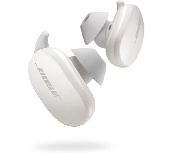 BOSE QuietComfort Wireless Bluetooth Noise-Cancelling Earbuds - Soapstone - Acceptable
