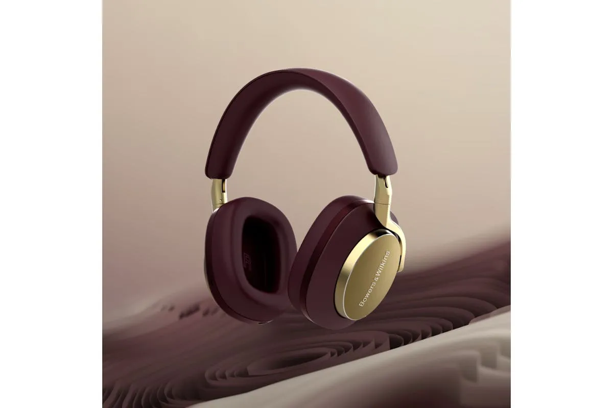 Bowers & Wilkins Px8 Over-Ear Noise Canceling Wireless Headphones | Royal Burgundy