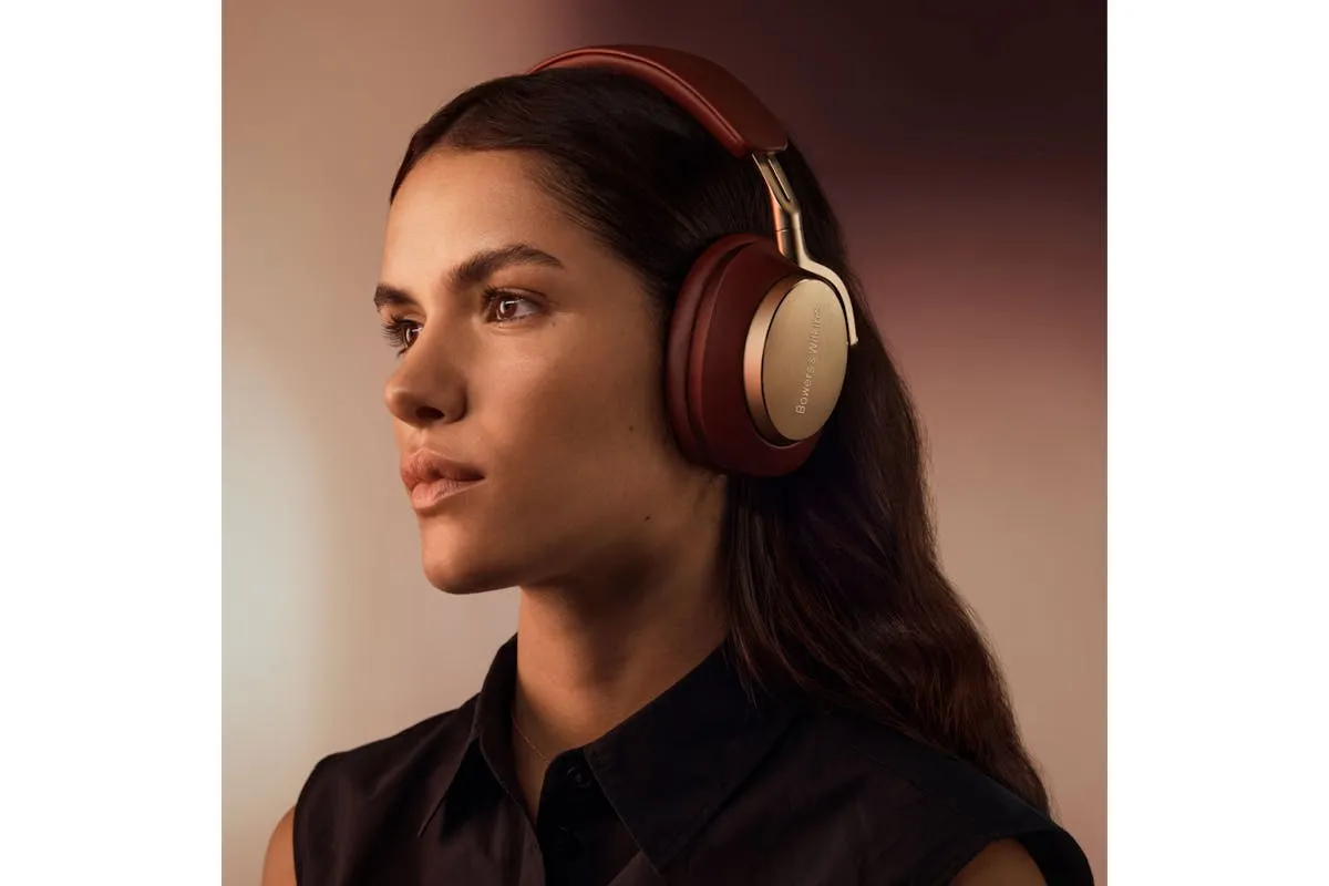 Bowers & Wilkins Px8 Over-Ear Noise Canceling Wireless Headphones | Royal Burgundy