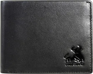 BULL GUARD RFID Blocking Wallet For Men Bifold Soft Black Genuine Nappa Leather