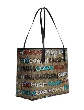 Coach Coach X Mint   Serf City Tote In Signature Canvas