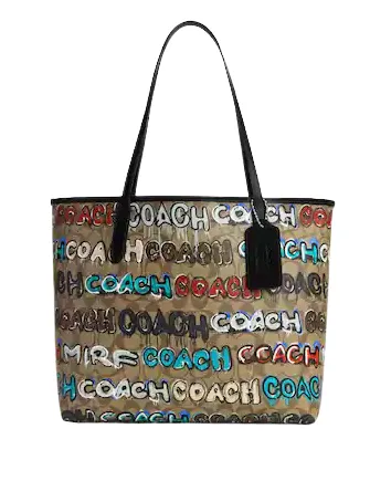 Coach Coach X Mint   Serf City Tote In Signature Canvas