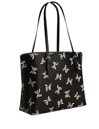 Coach Mollie Tote Bag With Bow Print