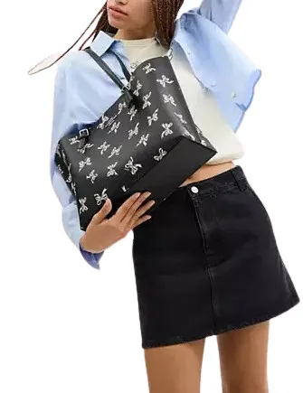 Coach Mollie Tote Bag With Bow Print