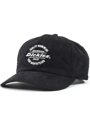 Dickies Corduroy Baseball Cap Men’s Jet Black Cotton