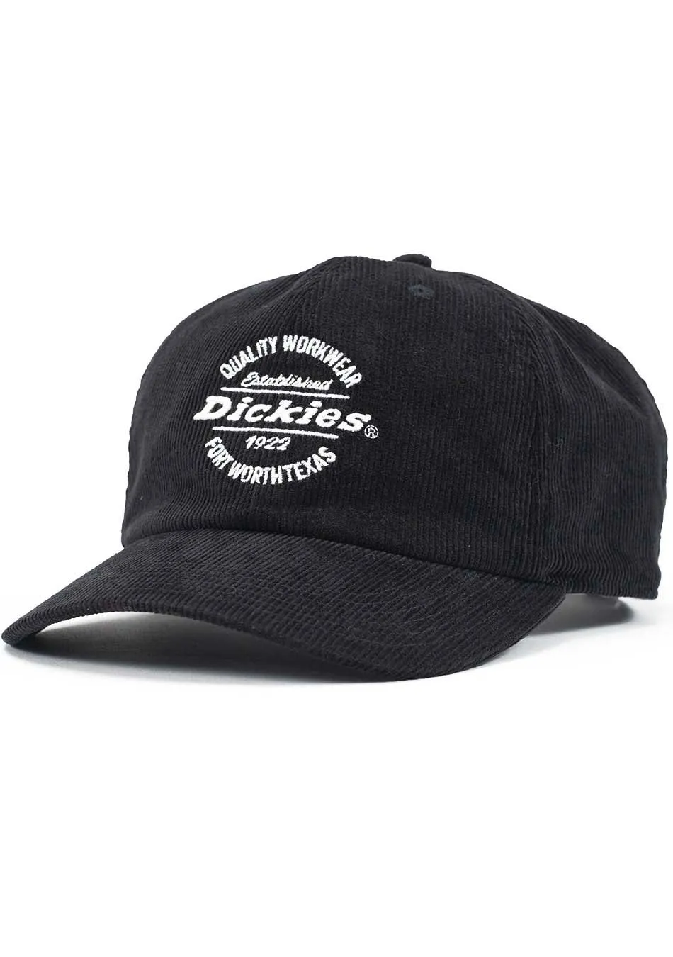Dickies Corduroy Baseball Cap Men’s Jet Black Cotton