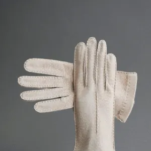 Ladies Dress Gloves from Beige Carpincho Leather