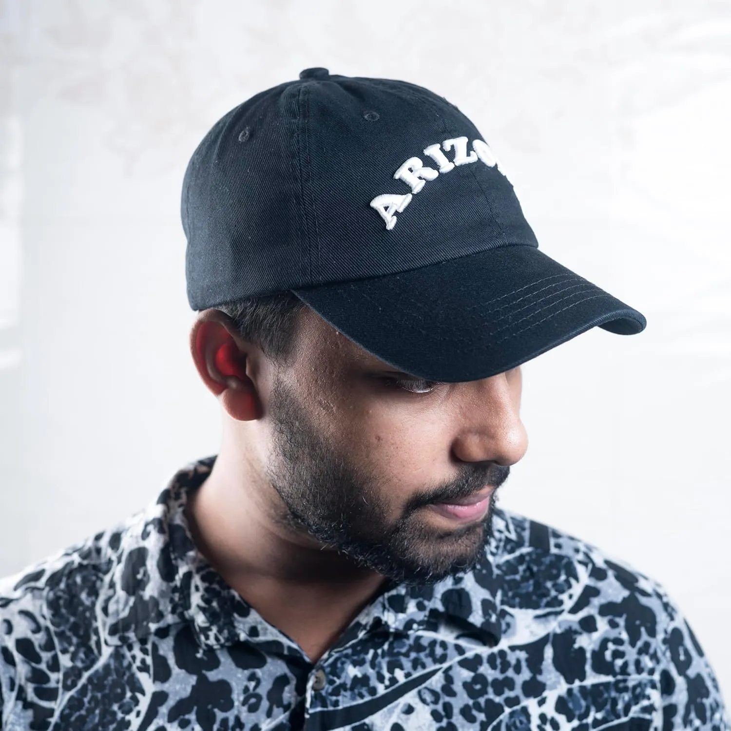 Men Women Fashion Baseball Cap, 100% Cotton Twill, Black, Unisex-Adults