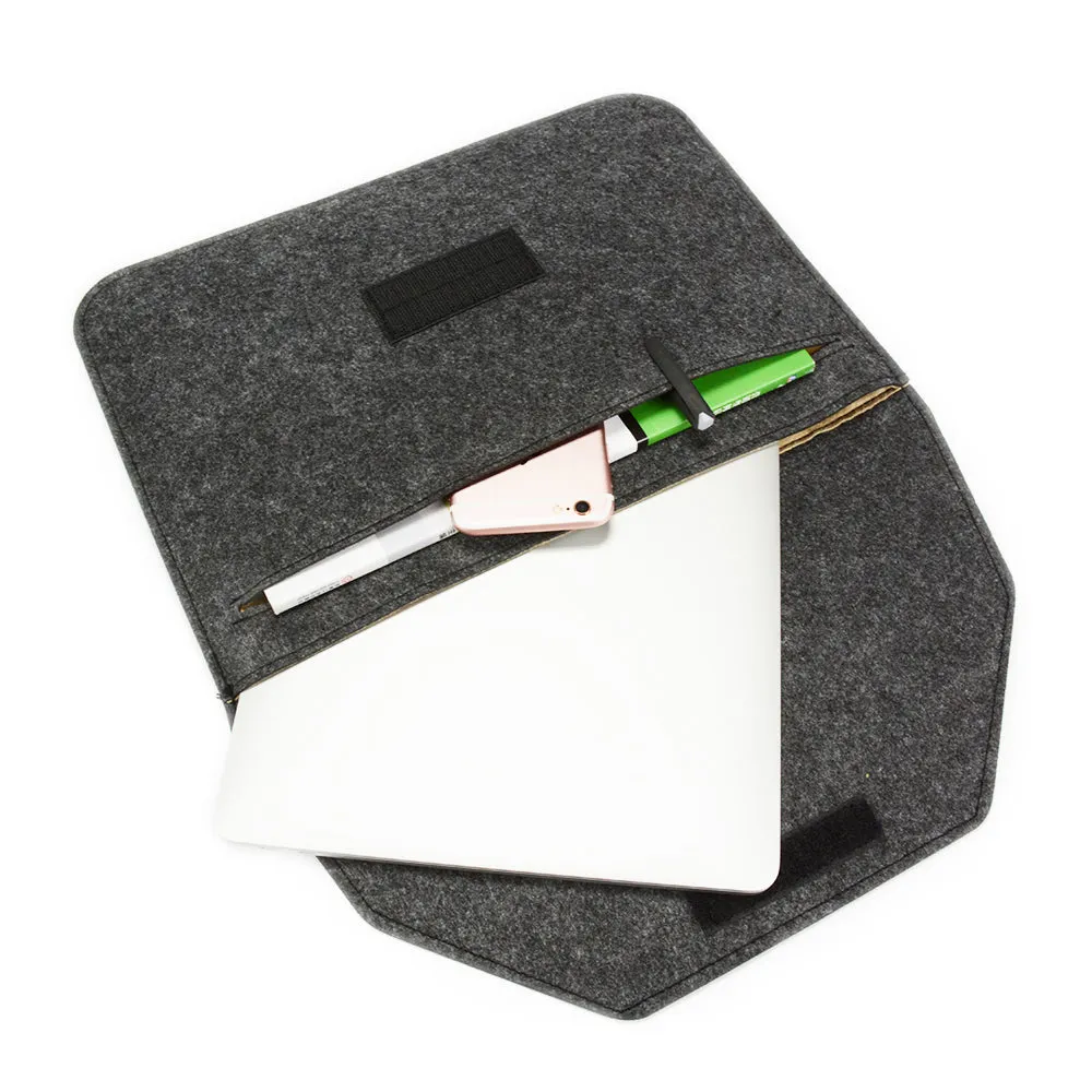 Merino Wool Laptop Sleeve 15-inch Set