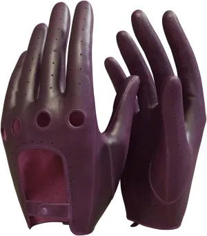 MGGMOKAY Women's Leather Driving Gloves Touchscreen Thin Soft Sheepskin Motorcycle Riding Gloves Unlined