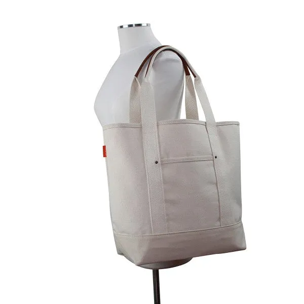 Monogrammed Essential Tote Natural