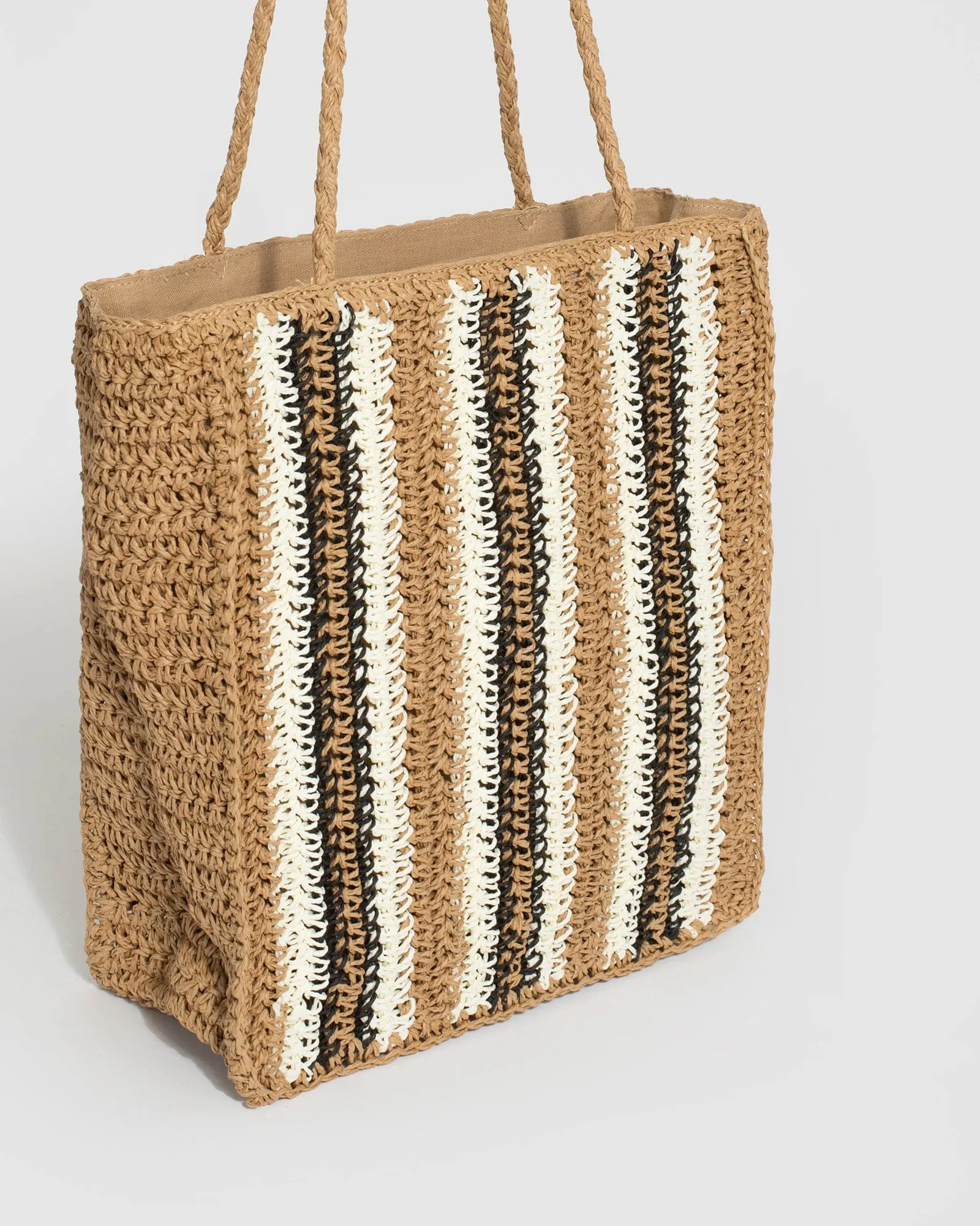 Multi Colour Leticia Panel Tote Bag