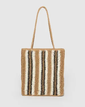 Multi Colour Leticia Panel Tote Bag