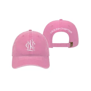National Charity League Beach Washed Baseball Hat in Azaelia  - NCL Laguna Chapter