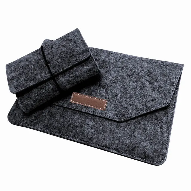 New Fashion Soft Sleeve Bag Case For Apple Macbook Air Pro Retina 11 12 13 15 Laptop Anti-scratch Cover For Mac book 13.3 inch