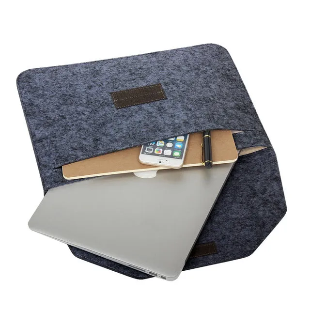 New Fashion Soft Sleeve Bag Case For Apple Macbook Air Pro Retina 11 12 13 15 Laptop Anti-scratch Cover For Mac book 13.3 inch