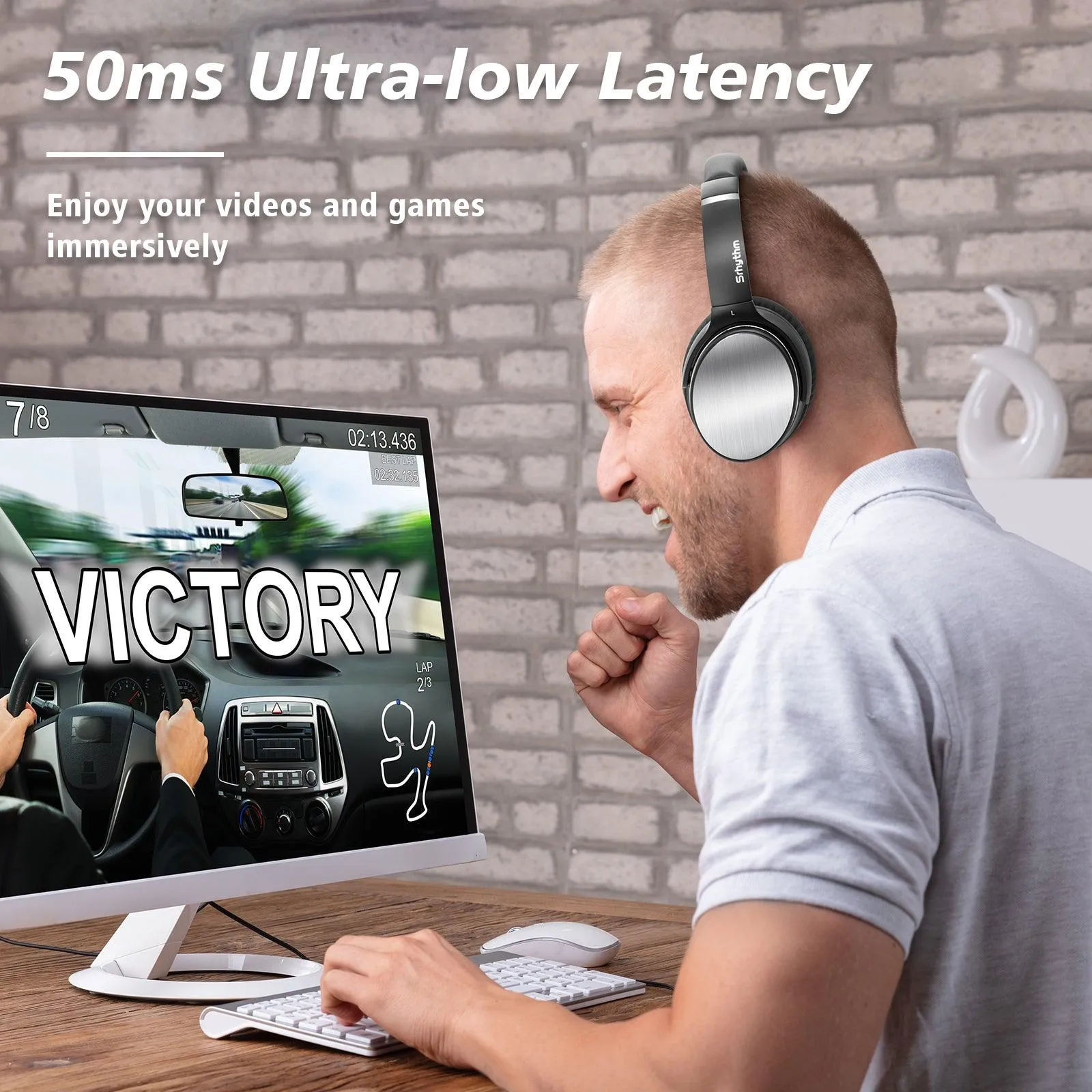 NiceComfort 25Pro - Lightweight ANC Headphones Bluetooth 5.3