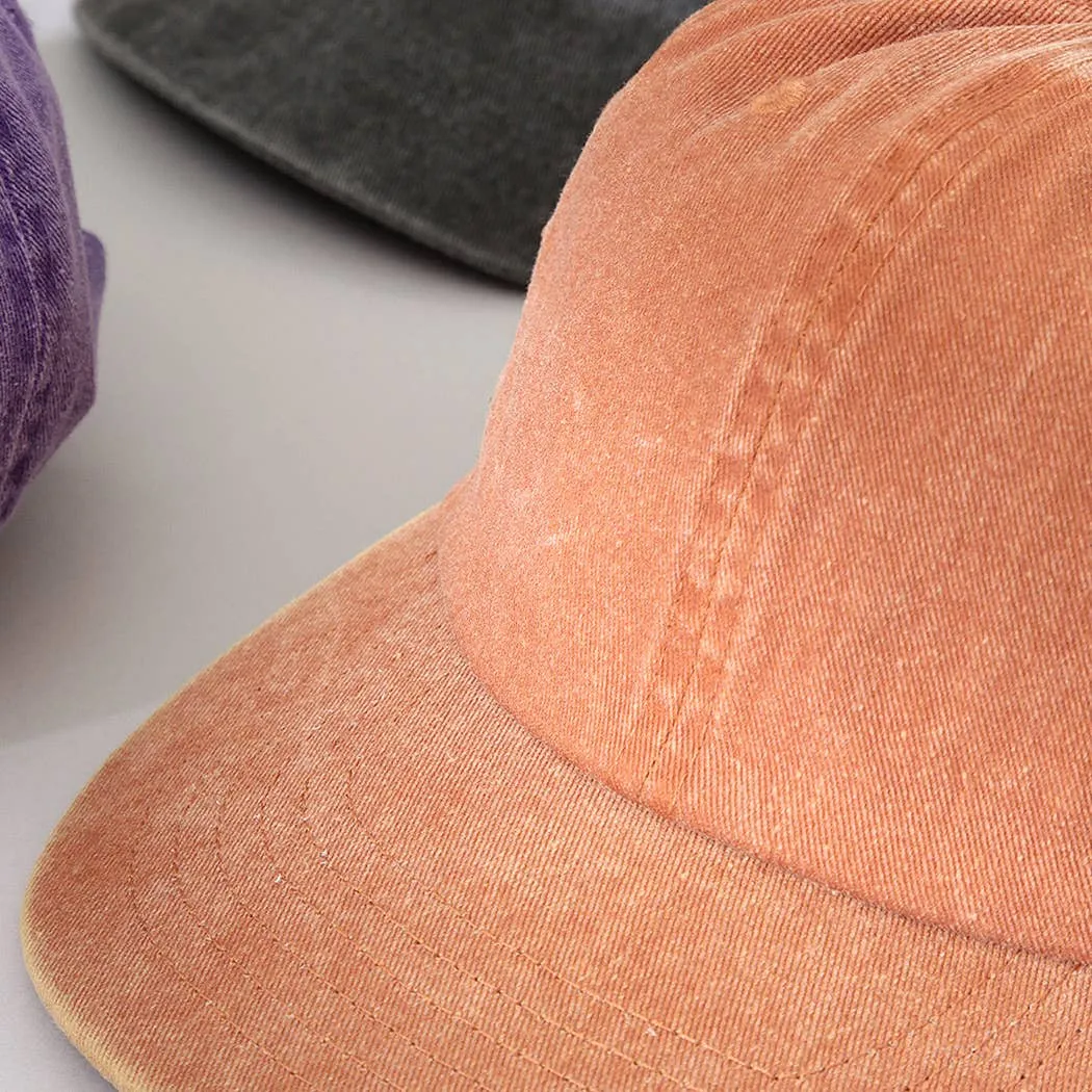 Pigment Dyed Cotton Baseball Dad Cap: KHAKI / ONE SIZE