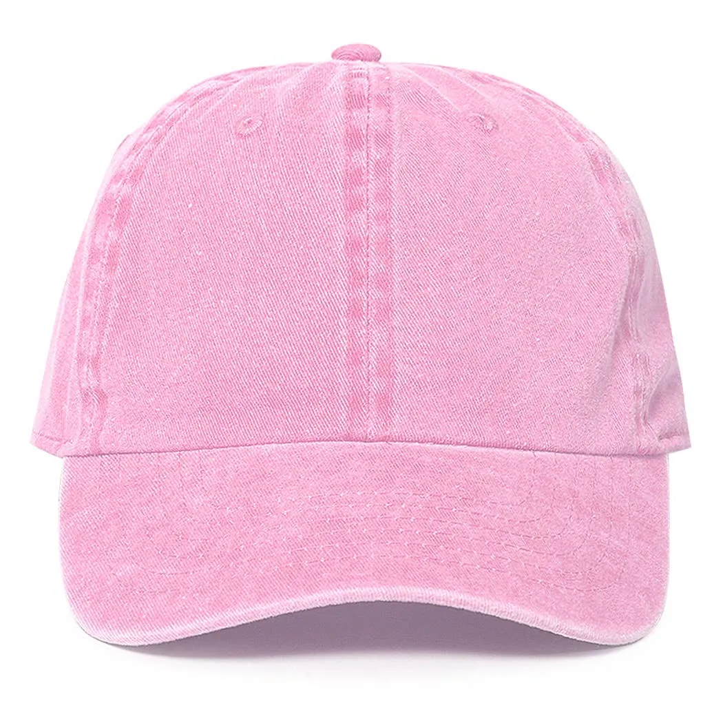 Pigment Dyed Cotton Baseball Dad Cap: KHAKI / ONE SIZE