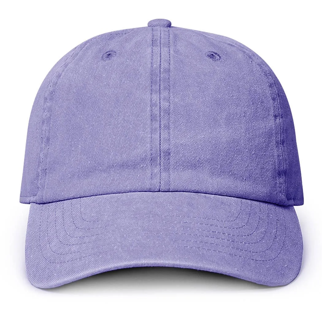 Pigment Dyed Cotton Baseball Dad Cap: KHAKI / ONE SIZE