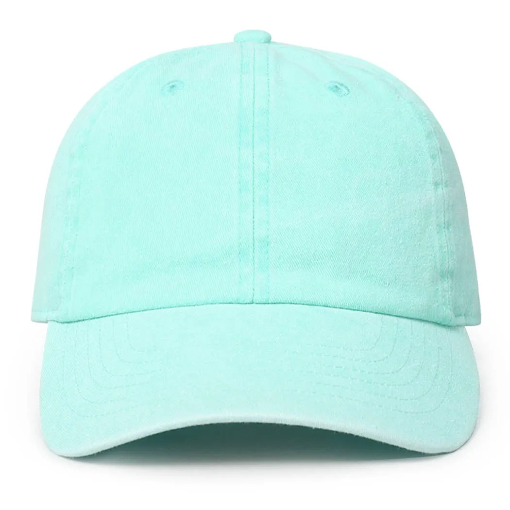 Pigment Dyed Cotton Baseball Dad Cap: KHAKI / ONE SIZE