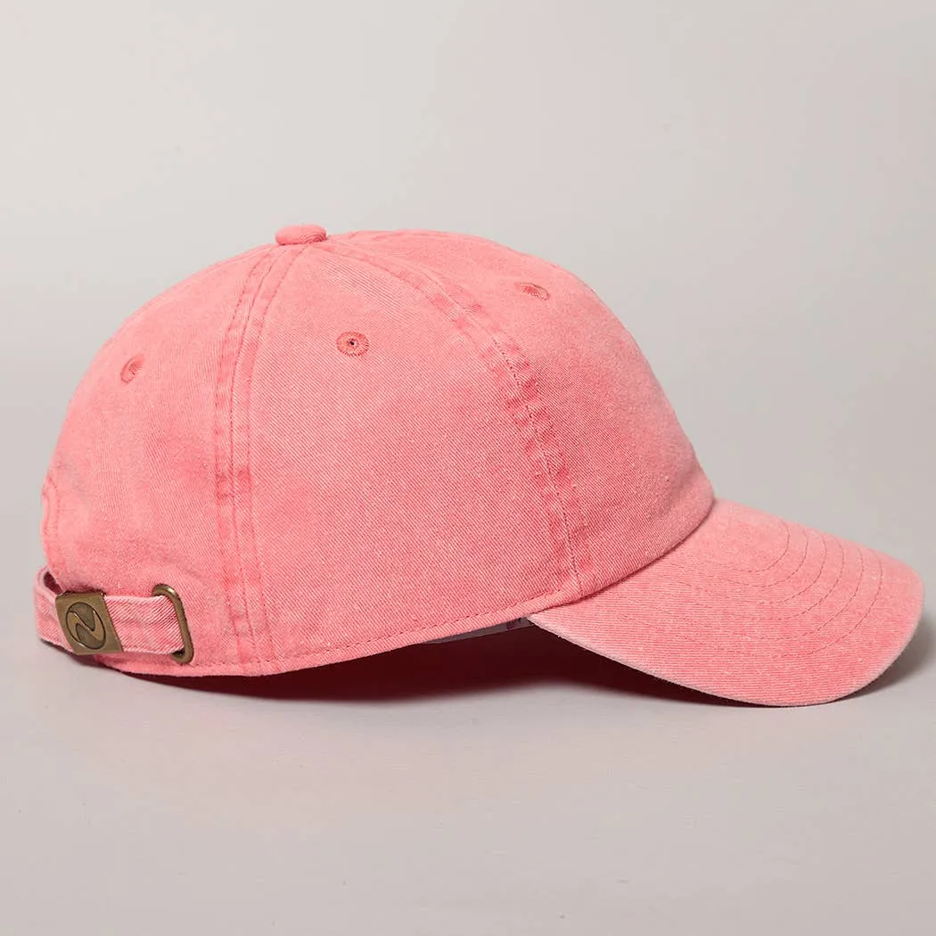 Pigment Dyed Cotton Baseball Dad Cap: KHAKI / ONE SIZE