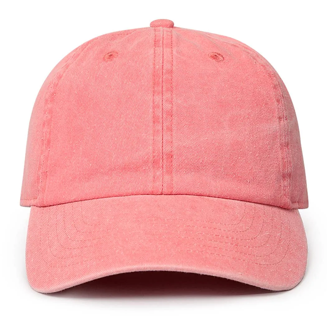 Pigment Dyed Cotton Baseball Dad Cap: KHAKI / ONE SIZE