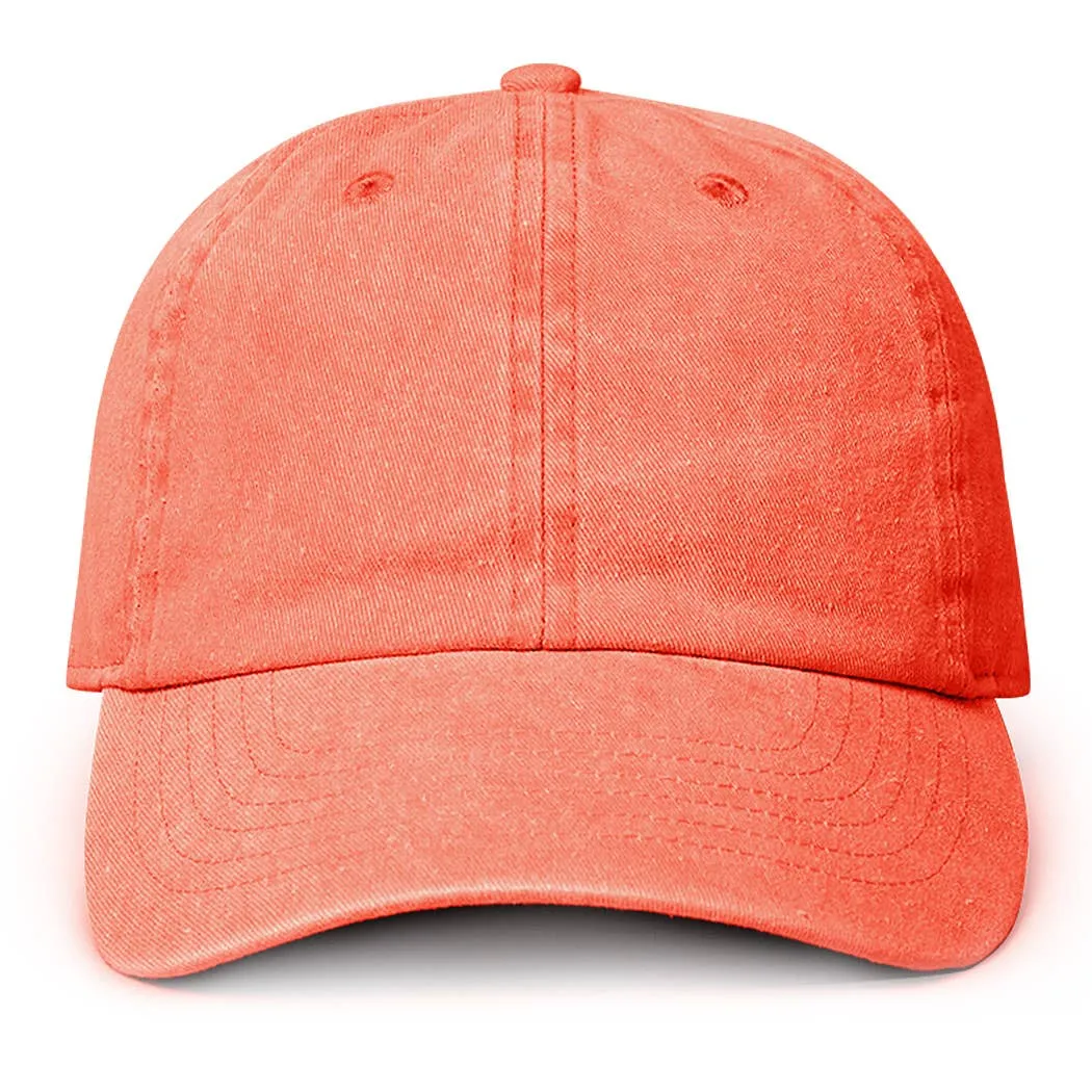 Pigment Dyed Cotton Baseball Dad Cap: KHAKI / ONE SIZE