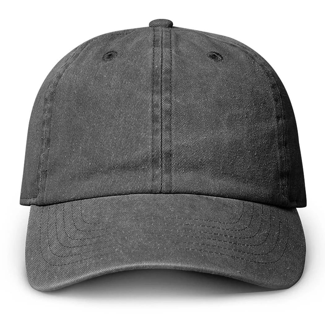 Pigment Dyed Cotton Baseball Dad Cap: KHAKI / ONE SIZE