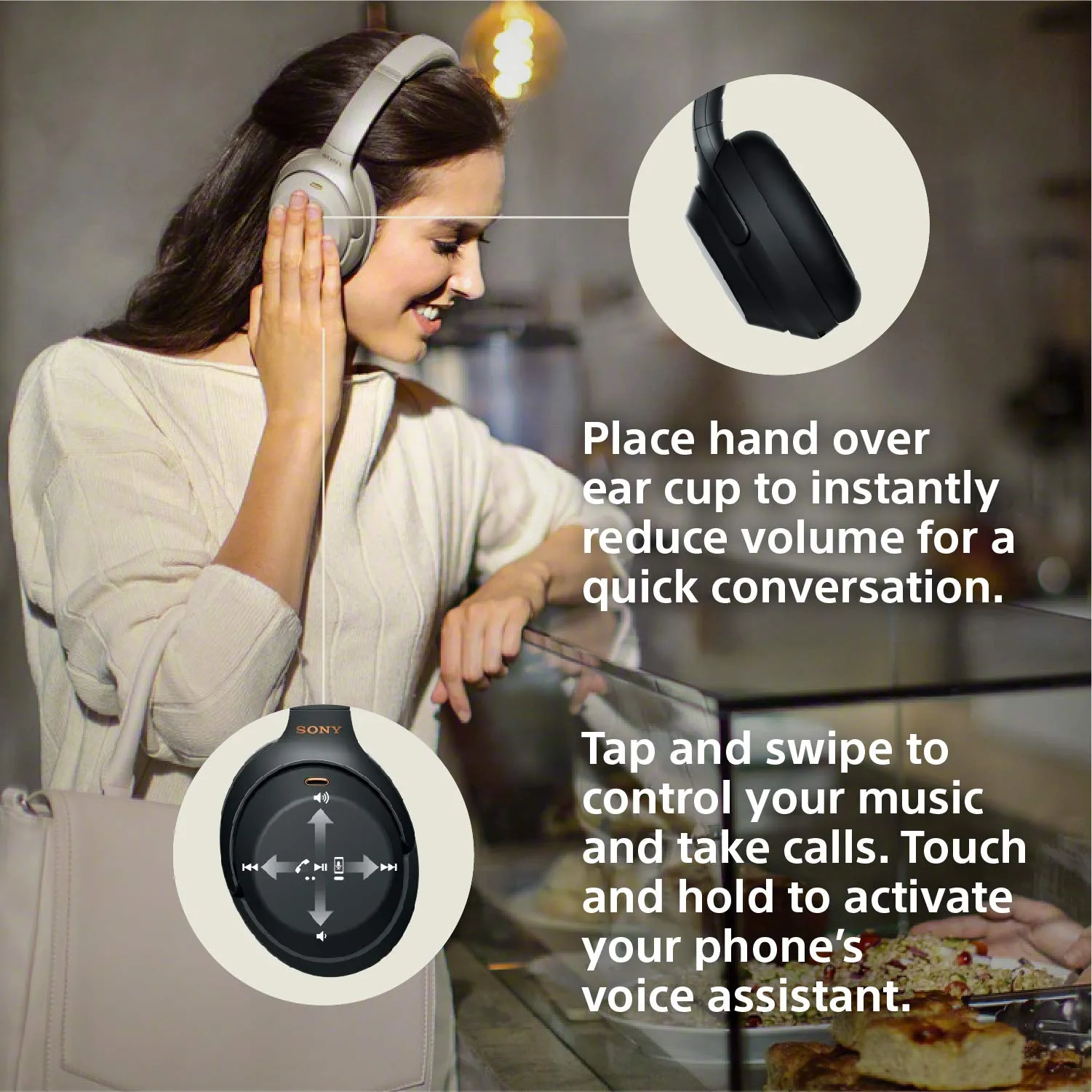 Sony WH-1000XM3 Noise Cancelling Headphones Wireless Bluetooth