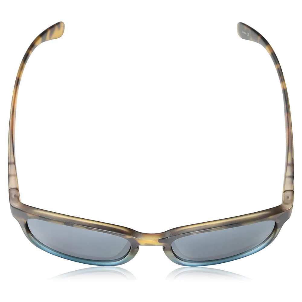 Suncloud Women's Matte Tortoise Blue Fade Frames Silver Mirror Lens Loveseat Polarized Sunglasses - S-LOPPSVMBF