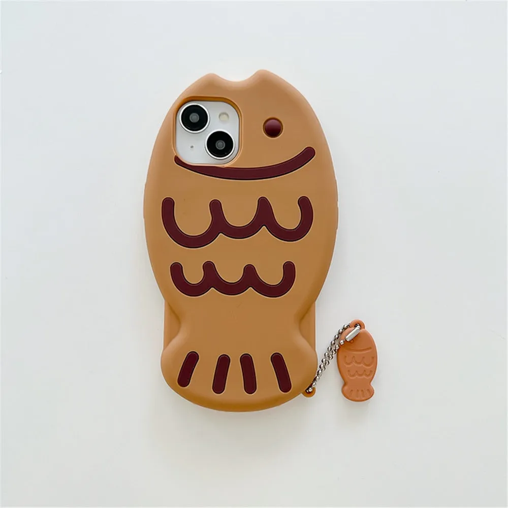 Taiyaki Kawaii Silicone iPhone Case Cover