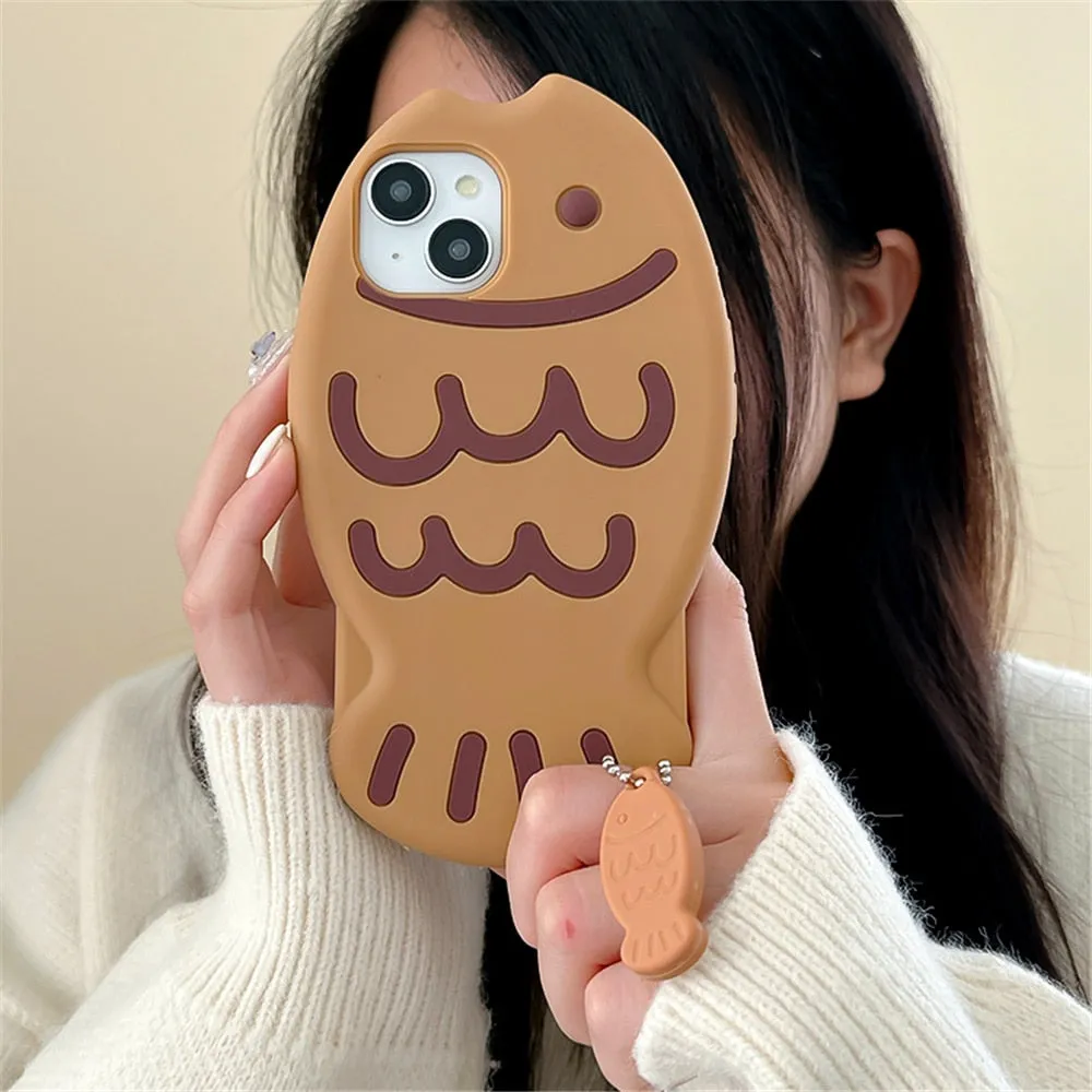 Taiyaki Kawaii Silicone iPhone Case Cover