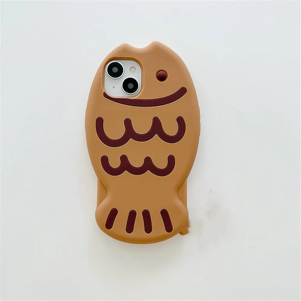Taiyaki Kawaii Silicone iPhone Case Cover