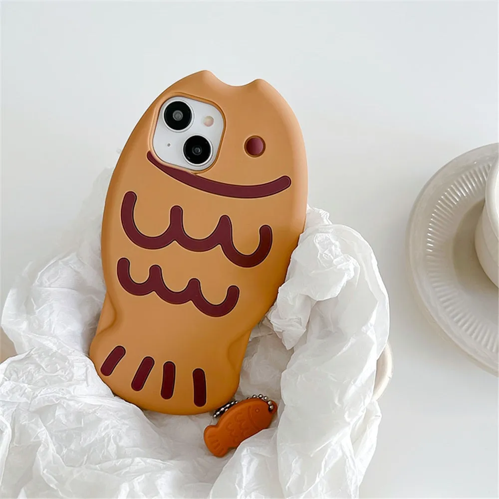 Taiyaki Kawaii Silicone iPhone Case Cover