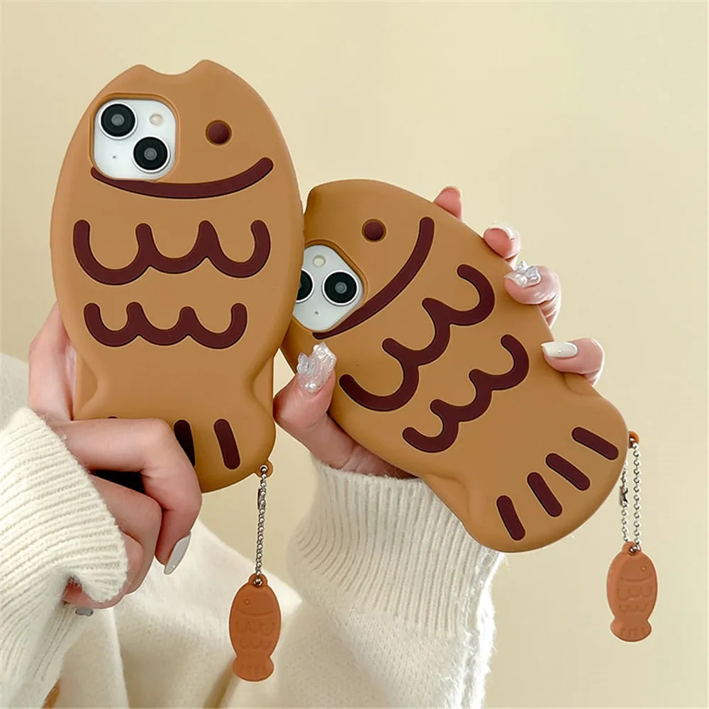Taiyaki Kawaii Silicone iPhone Case Cover
