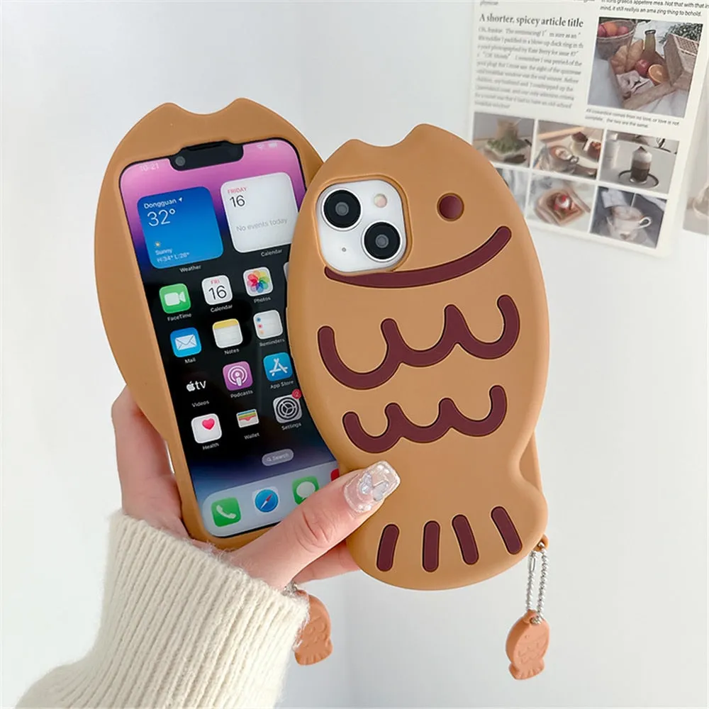 Taiyaki Kawaii Silicone iPhone Case Cover