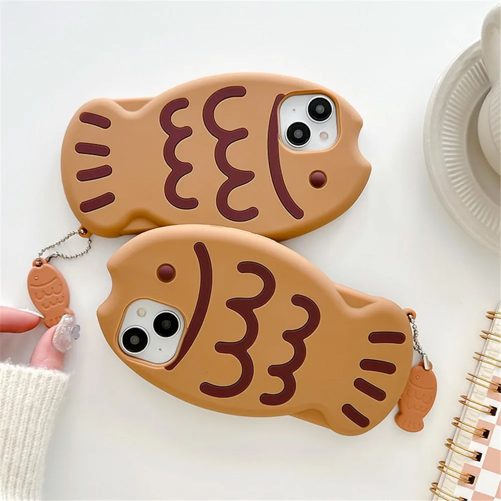 Taiyaki Kawaii Silicone iPhone Case Cover